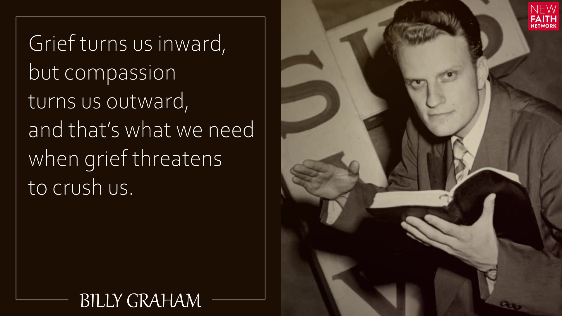 Grief turns us inward, but compassion turns us outward, and that’s what we need when grief threatens to crush us.